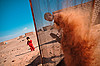 Jalihena building a house. “February 27” Sahrawi Refugee Camp. Tindouf, Algeria.